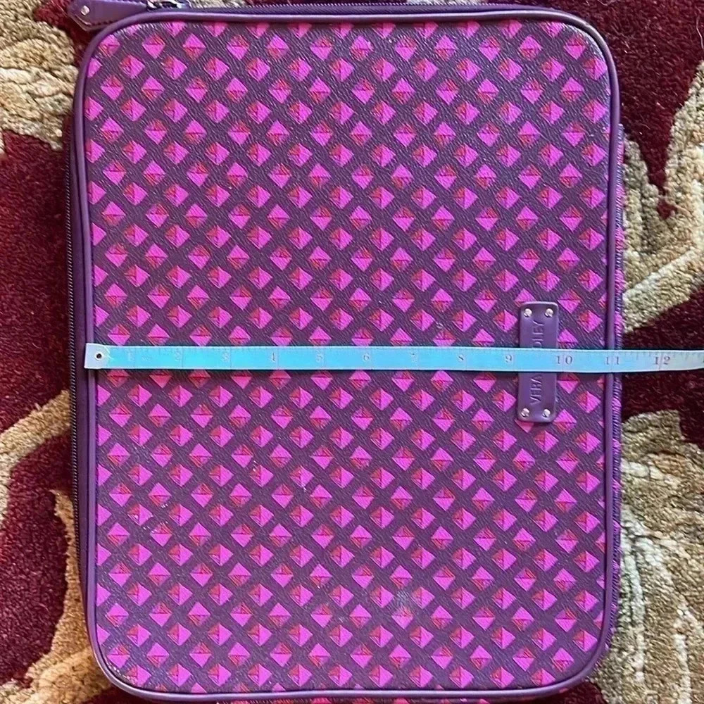 Vera Bradley Plum Studs iPad Sleeve Case Portfolio 2 Zip Closure - Picture 9 of 10